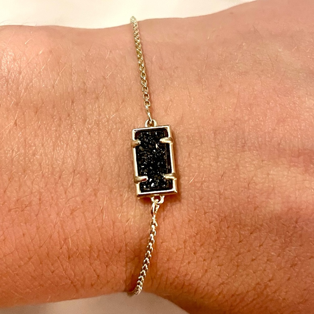 Kendra Scott Black Drusy Bracelet